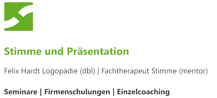 Stimme und Präsentation